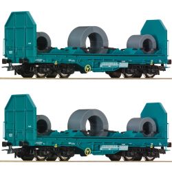 6600181 H0 2er Set Coil-Transportwagen, FS, Ep. V-VI