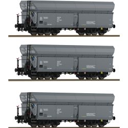 6600324 H0 3er Set Selbstentladewagen Wap, PKP, Ep. IV