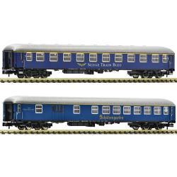 6260083 N 2er Set Personenwagen Suisse Train Bleue, Ep. VI