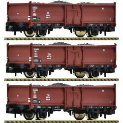 3 piece set: Coal wagons, DB