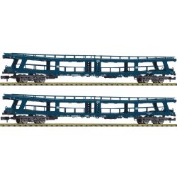 6260066 N 2er Set Autotransportwagen Ddm, DB, Ep. IV