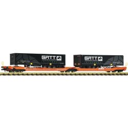 Articulated double-pocket wagon T3000e, Wascosa