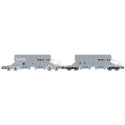 HR6688 H0 2er Set Schwenkdachwagen, Taoos, Wascosa, Ep. VI