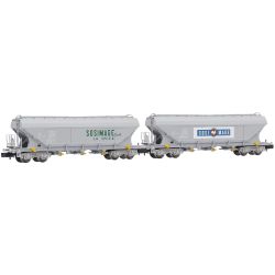 HN6736 N 2er Set Getreidesilowagen, FS, Ep. IV 'Sosimage'