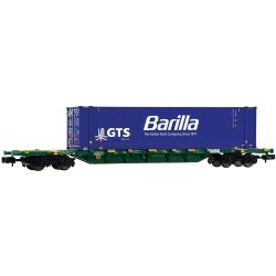 HN6743 N Containerwagen Sgnss, Mercitalia Intermodal, Ep. VI 'Barilla'