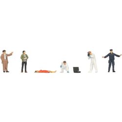 15071 H0 Kriminalpolizei mit Leiche