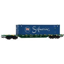 HJ6329 H0 Containerwagen Sgnss mit 45'-Container „Safmarine", CEMAT, Ep. VI