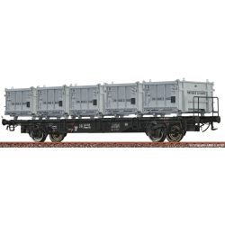 Brawa 49138 H0 Behältertragwagen Lbs 589, DB, Ep. IV