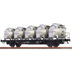 Brawa 49139 H0 Behältertragwagen BTmms 58, DB, Ep. III