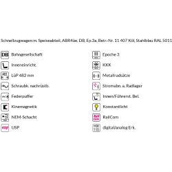 41253-03 0 Halbspeisewagen, ABR4üe, DB, Ep. III