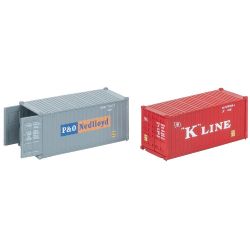 182006 H0 20' Container K-LINE und P&O