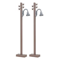 333232 G Holzmast mit Bogenleuchte, 2 Stück