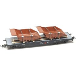 2551 H0 Ladegut schutzlackierte Dumpermulden, 140 mm