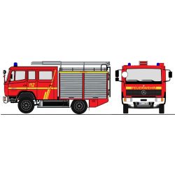 4064 H0 Mercedes Benz 917 (LN2) - LF 8/6 - Fw. Krefeld-Fischeln