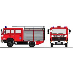 4065 H0 Mercedes Benz 917 (LN2) - LF 8/6 - Fw. Stadt Reutlingen