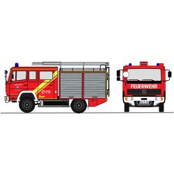 4066 H0 Mercedes Benz 917 (LN2) - LF 8/6 - Fw. Lübbenau/Spreewald