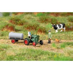 43697 TT Bausatz: Deutz-Schlepper F1M414 mit Anhänger