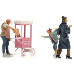 387.700 H0 Zuckerwattewagen mit Figuren