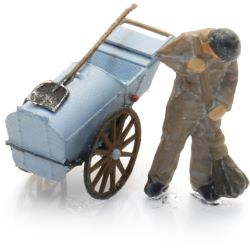5160045 N Straßenfeger mit Karren (1x)