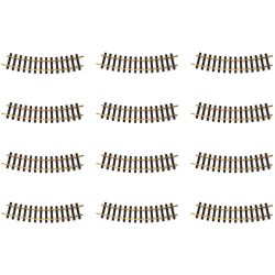 15000 Gleis gebogen 30 Grad Radius 2 (12 Stück)