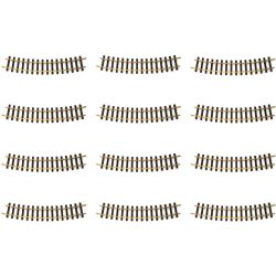 16000 Gleis gebogen 22,5 Grad Radius 3 (12 Stück)