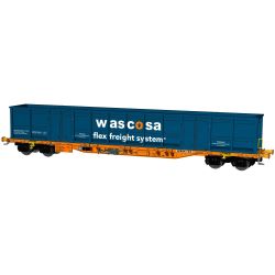24566 H0 Containertragwagen Sgnns mit E-Aufbau, CH-Wasco, Ep. VI