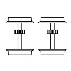ET59460-37 H0 Radsatz ohne Haftreifen (2 Stück)