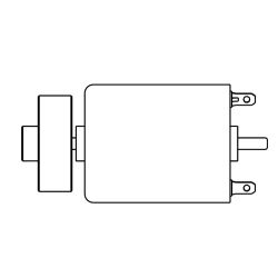 ET59520-90 H0 Motor mit Schwungscheibe
