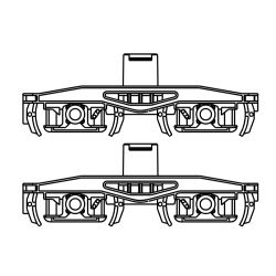 ET54000-23 H0 Drehgstell KVG schwarz (2 Stück)