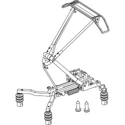 ET51430-09 H0 Pantograph Einholm MAV, 4 füßig