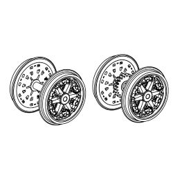 ET51146-65 H0 Radsatz mit Zahnrad (2 Stück)