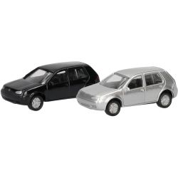066952 N 2er Set Volkswagen (VW) Golf IV, schwarz und silber