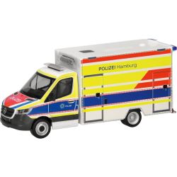 099332 H0 Mercedes-Benz Sprinter '18 Fahrtec Rettungswagen "Polizei Hamburg"