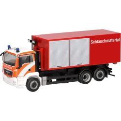 099400 H0 MAN TGS M Wechsellader-LKW 3achs mit AB-Schlauchmaterial "Berliner FW"