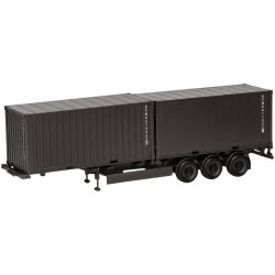 747240 H0 Containerauflieger 3achs mit 2 x 20ft. Container "Bundeswehr"