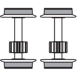 ET59500-80 H0 DC-Radsatz mit Haftreifen, 2 Stück