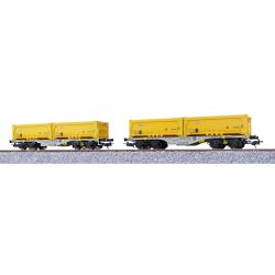 36601 H0 Containertragwagen Sgmmns, D-AAEC, Ep. VI