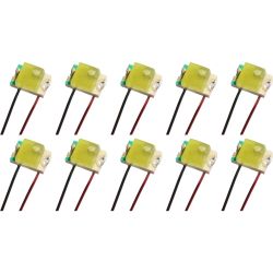 50252 LED SMD 0805 Blink LED mit Lackdraht (kaltweiß) 10 Stück