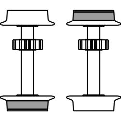 ET59520-97 H0 DC-Radsatz mit Haftreifen für Endwagen B, 2 Stück
