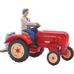 50013 H0 Traktor Porsche m. Bäuerin