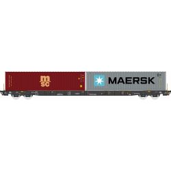 96010105 H0 Containertragwagen Sggnss, Rhein-Cargo, Ep. VI 'msc, MAERSK'
