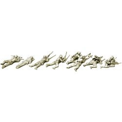 16616 H0 Infanterie liegend, im Gefecht, Deutsches Reich 1939-45, unbemalt