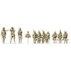 Preiser 16621 H0 Infanteristen aufgesessen, UdSSR 1943-45, 11 unbemalte Figuren