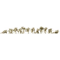 Preiser 72547 US-Infanterie, D-Day 1944, 12 unbemalte Figuren (1:72)