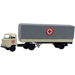 22220 TT IFA W50 Sattelzug, Pritsche/ Plane, DRK- Präsidium- Hilfszug