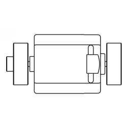 ET59500-71 H0 Motor mit Schwungscheiben