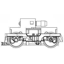 ET57210-60 H0 AC-Getriebe komplett mit Drehgestell + Radsatz bedruckt