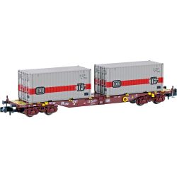H23201 N Containerwagen Sgjkkmms 699, DB, Ep. IV 'DB/TFG'