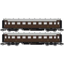 Saxonia Modellbau 120173 TT 2er Set Personenwagen C4Ü Sa 07, K.Sächs.Sts.E.B., Ep. I