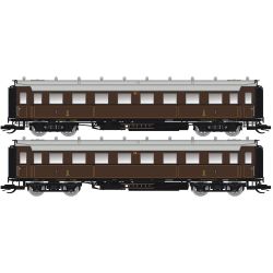 Saxonia Modellbau 120175 TT 2er Set Personenwagen C4Ü Sa 07, K.Sächs.Sts.E.B., Ep. I, DC-Digital